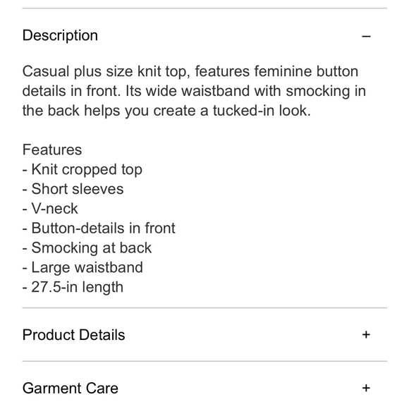 Plus Size Navy Blue Top - Picture 4 of 10